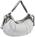 B. MAKOWSKY Stamford Top Zip Hobo,White,one size