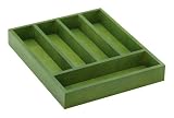 Mountain Woods Green 5 Compartment Silverware Organizer Tray