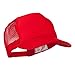 Foam Front Golf Style Mesh Back Cap - Red