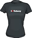 I Heart (Love) Tebow Women's Tee Shirt in 6 Colors Small thru XXL