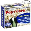 Newman's Own Organics Pop's Corn Organic Microwave Popcorn, Light Butter, 3-Count Boxes (Pack of 12)