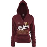 Minnesota Golden Gophers Ladies Maroon Rugby Distressed Deep V-neck Hoody Sweatshirt