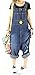 Soojun Women's Fashion Casual Loose Denim Bib Overalls Plus Size Blue, One Size