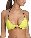 Roxy Juniors' Rock With You Flower Bra Reversible Triangle Bikini Top