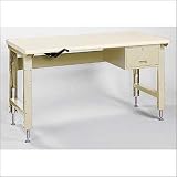 Lyon Workspace Products 2 Ergo-Bench Work Station with Stringer and Drawer: 60' W x 34' D