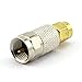 DGZZI 2-Pack F Male to SMA Male RF Coaxial Adapter F to SMA Coax Jack Connector