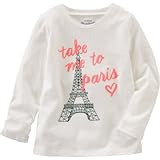 OSHKOSH(オシュコシュ) オシュコシュ オリジナル グラフィックティ アイボリー トップス長袖Tシャツ 10歳【並行輸入】