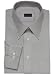 Modern Men's Cotton Business Dress Shirt Wrinkle Free Poplin Long Sleeve Silver Gray