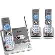 AT&T SL82318 DECT 6.0 Cordless Phone, Silver/Gray, 3 Handsets