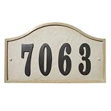 Qualarc RIG-4913 Ridgestone Serpentine Address Plaque System, Sandstone