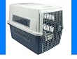 IRIS Puppy or Dog Airline Travel Carrier Cage, 65 Pounds, Blue