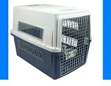 IRIS Puppy or Dog Airline Travel Carrier Cage - 65 Pounds - Blue