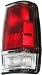 1985-1986 Nissan Datsun Pickup Right Side Rear Only -- Rear Tail Lamp Light 720,chrome Trim,w/wires,2wd, replaces OEM 26550-80W00 Interchange 166-58125BR Partslink NI2801102
