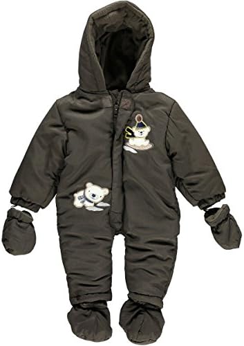 Coney Isle "Polar Frolic" Snowsuit - chocolate, 0 - 3 months