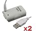 2 Charger+Battery For Xbox 360 / Xbox 360 Slim Game Wireless Controller