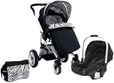 Petite Star Kurvi Abstract Pushchair Including Ali Handle Car Seat, Footmuff, Change Bag and Liner (Tribal)