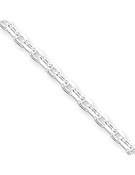 Sterling Silver 30in 2.75mm Beveled Oval Cable Necklace Chain. Metal Wt- 13.14g