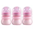 3-Pack 4 oz. Nurtria Wideneck Bottles, BPA Free, Girl Colors