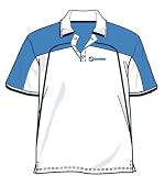  : Lotto Poloshirt Open mesh, Herren, white/pool blue