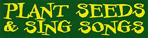 2x5" Green Environmental Stickers Hippie Decals