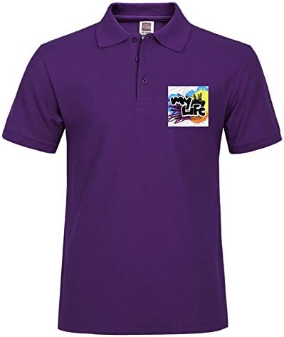 Mylife Various Style Sport Men Polo Shirt Purple Quick Dry Polo Xx-large Uniform