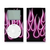 Pink Neon Flames Design iPod mini Protective Decal Skin Sticker
