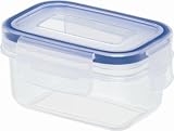 EMSA 503391 CLIP & CLOSE Frischhaltedose rechteckig, Transparent, 0,18L