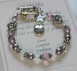 Message of Love Jewelry Night's Sky with Comfort Charm, Available in Various Sizes
