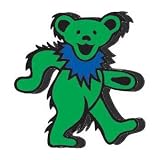 Grateful Dead Dan Morris Rainbow Dancing Bear Antenna Topper ~ Green Grateful Dead Cute Bear!