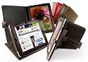 Tuff-Luv Bi-Axis Saddleback - echte Ledertasche im sattelbraun für Apple iPad & 3G / Wifi
