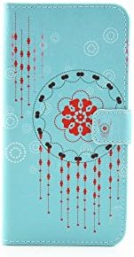 iPhone 6S Case, iPhone 6 4.7-inch Case, Waicmz Blue Color PU Leather Wallet Type Magnet Design Flip Case Cover Credit Card Holder Pouch Case for Apple iPhone 6/6S 4.7-inch and one gift