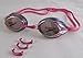 Speedo Women's Vanquisher Mirrored Swimming Goggles Paraormic Anti-Fog Lens Pink in Bulk Packae