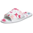 Dearfoams Microfiber Terry Open Toe Scuff