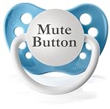 Mute Button Pacifier (Baby Blue)