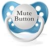 Mute Button Pacifier (Baby Blue)