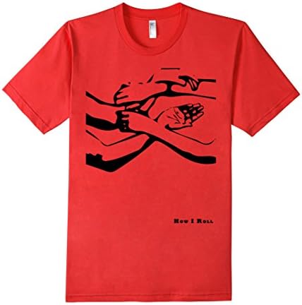 Wing Chun Tees: How I Roll T-Shirt; Wing Tsun / Ving Tsun - Male XL - Red