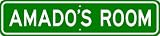 AMADO ROOM SIGN - Personalized Gift Boy or Girl, Aluminum