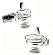 Sterling Silver Champagne Cufflinks
