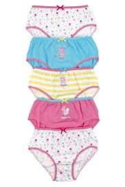 5 Pack Pure Cotton Peppa Pig Briefs