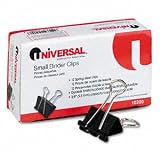 UNIVERSAL PRODUCTS / Binder clips, 3/8 capacity, 3/4 wide, dozen / UNV10200 / Sold as 1 Dozen (12) /...