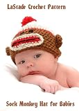 Sock Monkey Beanie Hat Crochet Pattern for Baby or Toddler