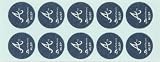 Phiten MLB Authentic Titanium Discs, Atlanta Braves, 30 Discs