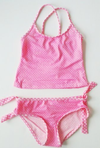 Girls 7-16 2PC Swimsuit Bikini/Tankini in Pink/WhiteDots. Girls 7-16 2PC Swimsuit Bikini/Tankini in Pink/WhiteDots.