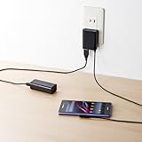 SANWA SUPPLY マグネットコネクタケーブル付きACアダプタ ACA-IP35XBK