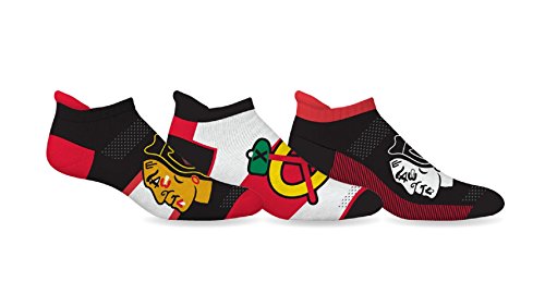 NHL Chicago Blackhawks 3-Pack Sport Ankle Socks