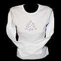 CHRISTMAS TREE Long Sleeve Child Shirt in White