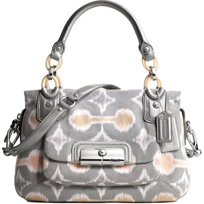 Coach Signature Kristin Ikat Convertiable Satchel 