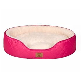 Medium Classic Oval Nest Pet Bed  Medium / Small Dog Bed in Pink