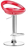 Zuo Modern Furniture Design Tickle Barstool Red Chrome Plated 300024