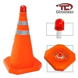 28 Collapsible Traffic - Safety Cone with High-Visibility LED Flasher, Car, Truck and More